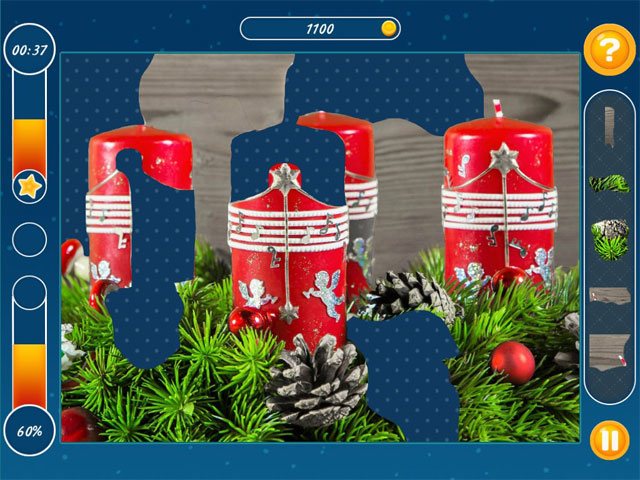 Create christmas mosaics game