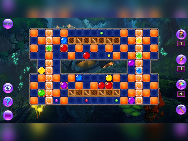 Destroy tiles by swapping adjacent jewels to progress in this jewel